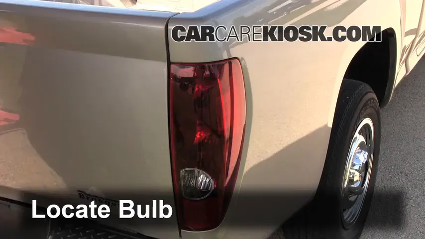 2008 Chevrolet Colorado WT 2.9L 4 Cyl. Standard Cab Pickup (2 Door) Lights Tail Light (replace bulb)